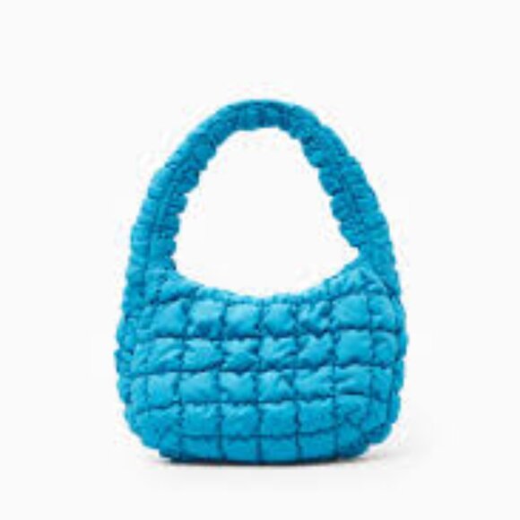 COS Handbags - Cos Quilted Mini Bag - Blue